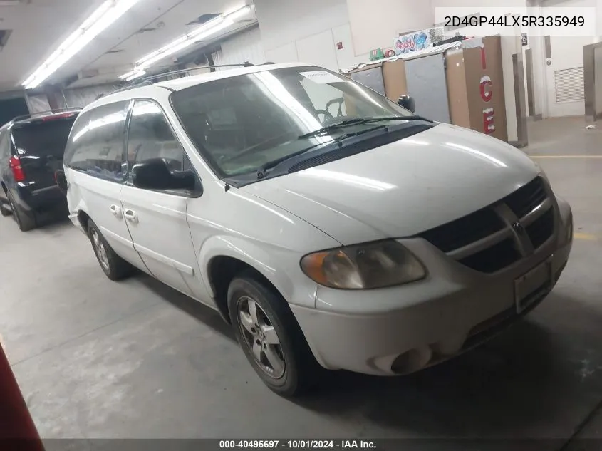 2005 Dodge Grand Caravan Sxt VIN: 2D4GP44LX5R335949 Lot: 40495697