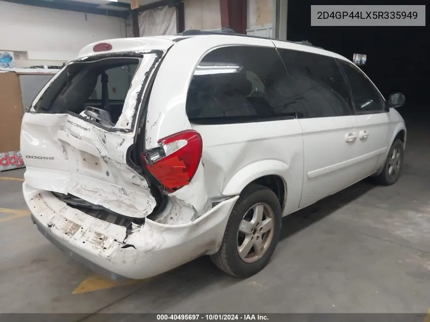 2005 Dodge Grand Caravan Sxt VIN: 2D4GP44LX5R335949 Lot: 40495697