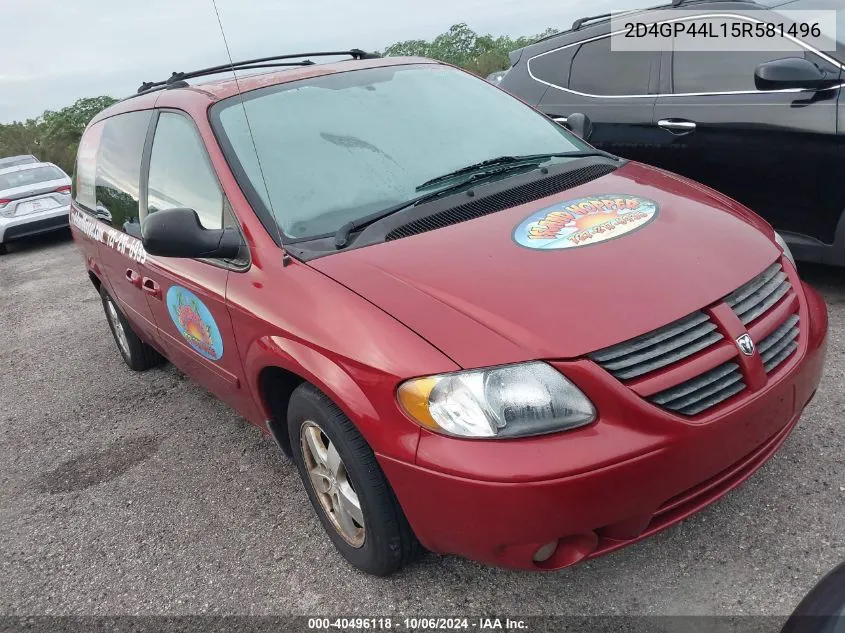 2005 Dodge Grand Caravan Sxt VIN: 2D4GP44L15R581496 Lot: 40496118