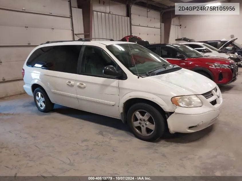 2005 Dodge Grand Caravan Se VIN: 2D4GP24R75R105956 Lot: 40513779