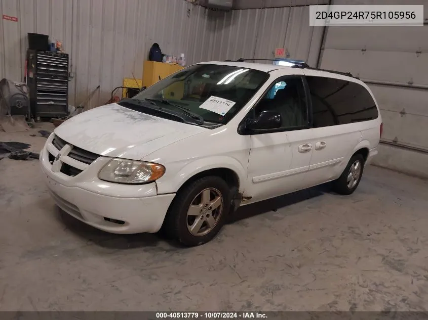 2005 Dodge Grand Caravan Se VIN: 2D4GP24R75R105956 Lot: 40513779