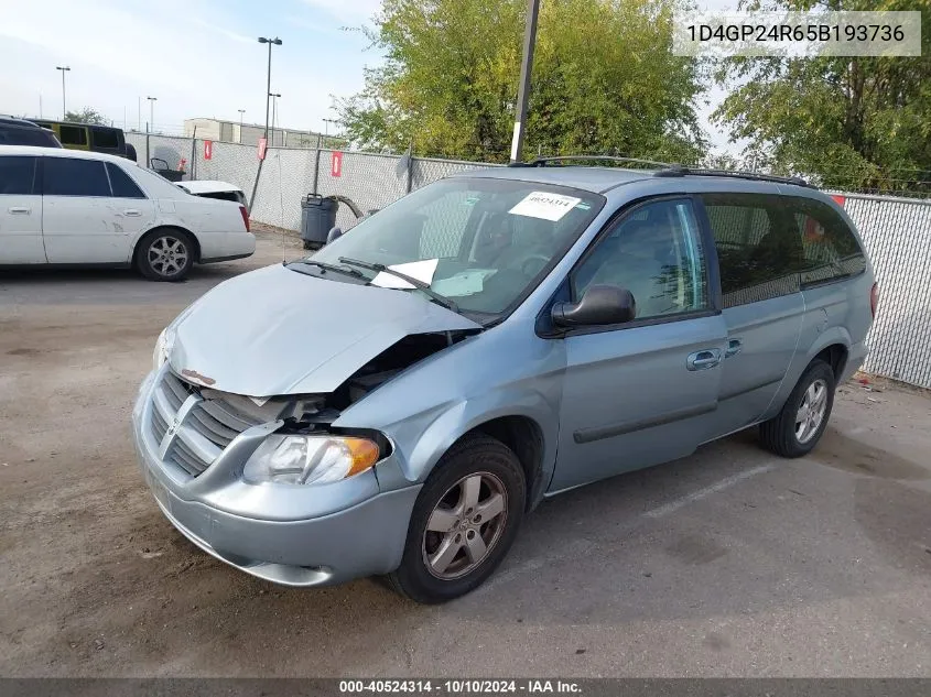 2005 Dodge Grand Caravan VIN: 1D4GP24R65B193736 Lot: 40524314