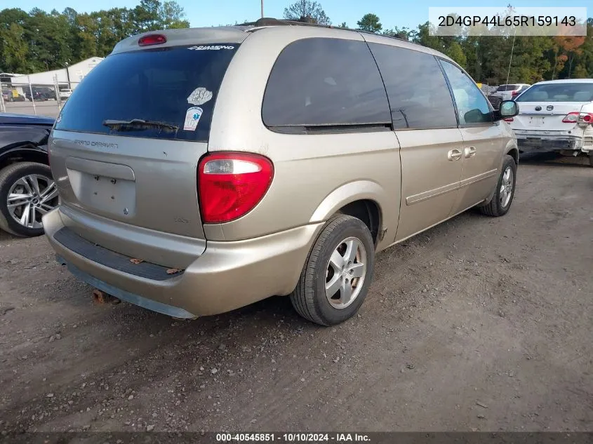 2D4GP44L65R159143 2005 Dodge Grand Caravan Sxt