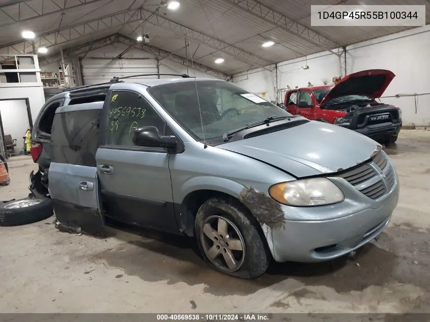 1D4GP45R55B100344 2005 Dodge Caravan Sxt