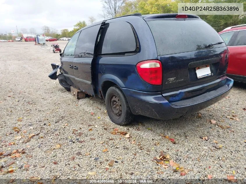 2005 Dodge Grand Caravan Se VIN: 1D4GP24R25B363896 Lot: 40593466