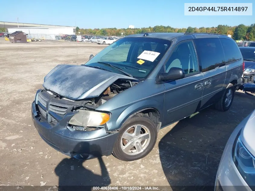 2005 Dodge Grand Caravan Sxt VIN: 2D4GP44L75R414897 Lot: 40638406