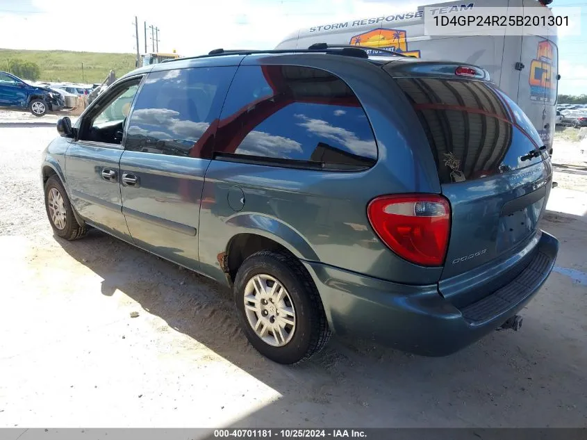 2005 Dodge Grand Caravan Se VIN: 1D4GP24R25B201301 Lot: 40701181