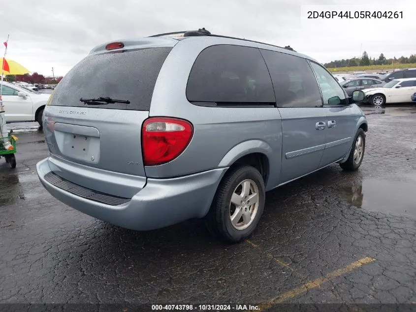 2005 Dodge Grand Caravan Sxt VIN: 2D4GP44L05R404261 Lot: 40743798