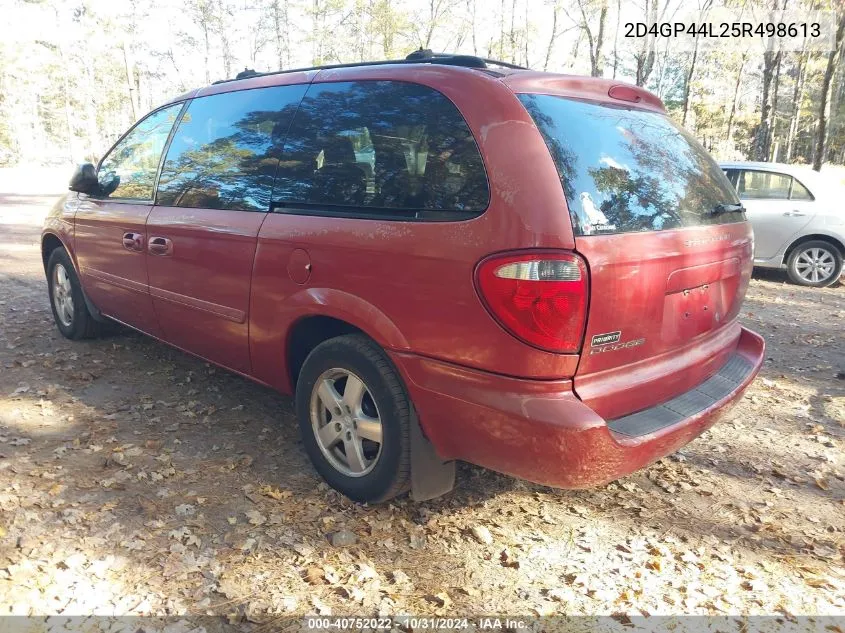 2005 Dodge Grand Caravan Sxt VIN: 2D4GP44L25R498613 Lot: 40752022