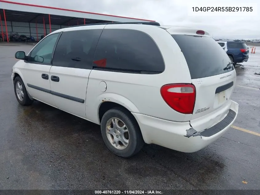 2005 Dodge Grand Caravan Se VIN: 1D4GP24R55B291785 Lot: 40761220