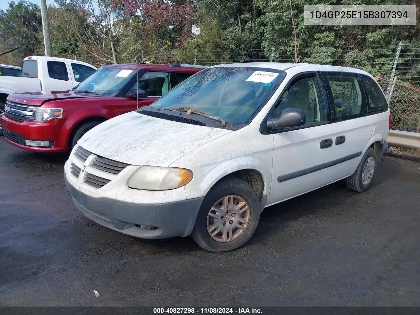 2005 Dodge Caravan Se VIN: 1D4GP25E15B307394 Lot: 40827298