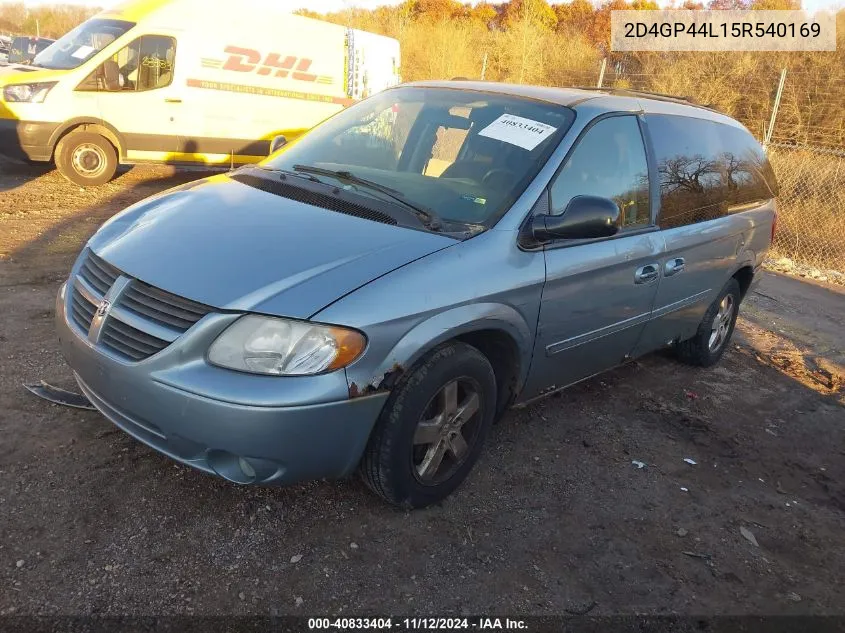 2005 Dodge Grand Caravan Sxt VIN: 2D4GP44L15R540169 Lot: 40833404