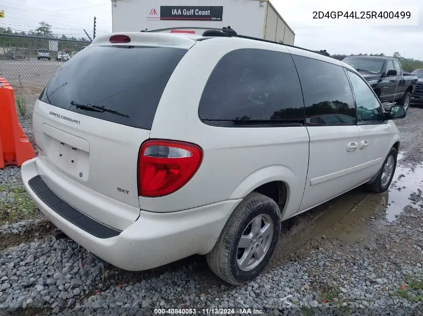 2005 Dodge Grand Caravan Sxt VIN: 2D4GP44L25R400499 Lot: 40840053