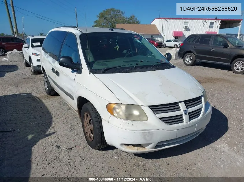 1D4GP24R65B258620 2005 Dodge Grand Caravan Se