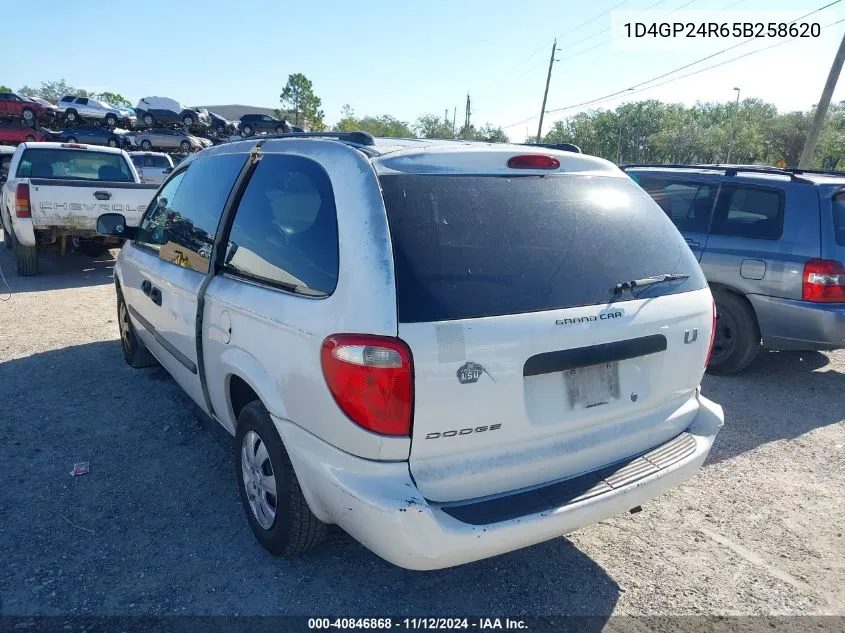 1D4GP24R65B258620 2005 Dodge Grand Caravan Se