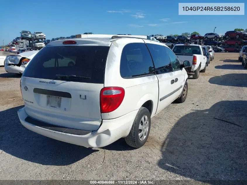 1D4GP24R65B258620 2005 Dodge Grand Caravan Se