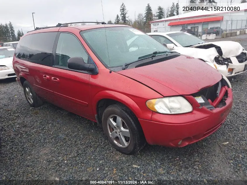 2005 Dodge Grand Caravan Sxt VIN: 2D4GP44L15R210080 Lot: 40847091