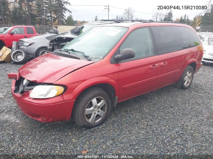 2005 Dodge Grand Caravan Sxt VIN: 2D4GP44L15R210080 Lot: 40847091