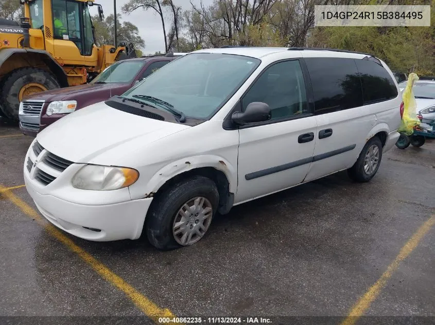 2005 Dodge Grand Caravan Se VIN: 1D4GP24R15B384495 Lot: 40862235