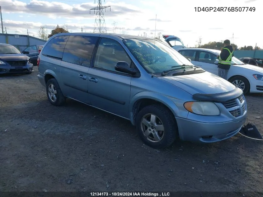 2006 Dodge Grand Caravan VIN: 1D4GP24R76B507749 Lot: 12134173