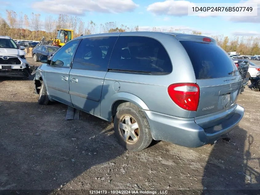 2006 Dodge Grand Caravan VIN: 1D4GP24R76B507749 Lot: 12134173