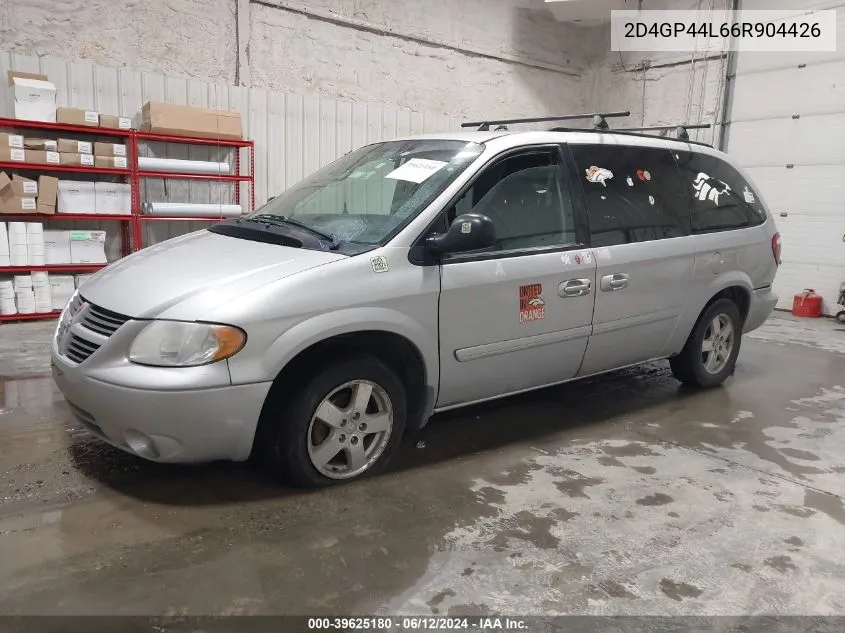 2006 Dodge Grand Caravan Sxt VIN: 2D4GP44L66R904426 Lot: 39625180