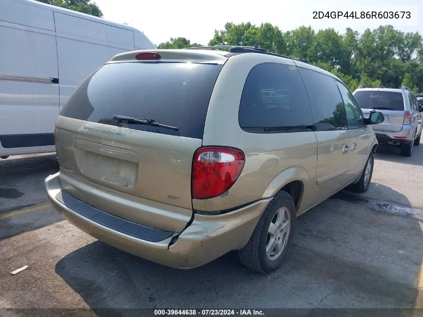 2D4GP44L86R603673 2006 Dodge Grand Caravan Sxt