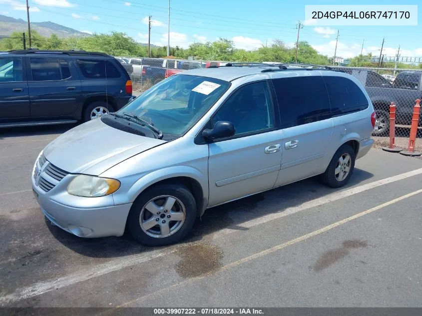 2D4GP44L06R747170 2006 Dodge Grand Caravan Sxt