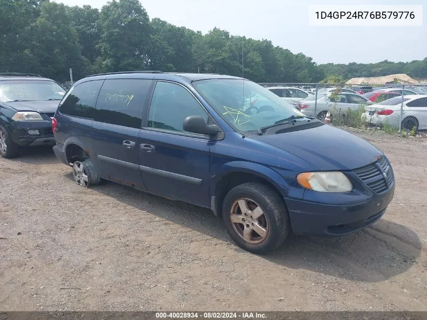 1D4GP24R76B579776 2006 Dodge Grand Caravan Se