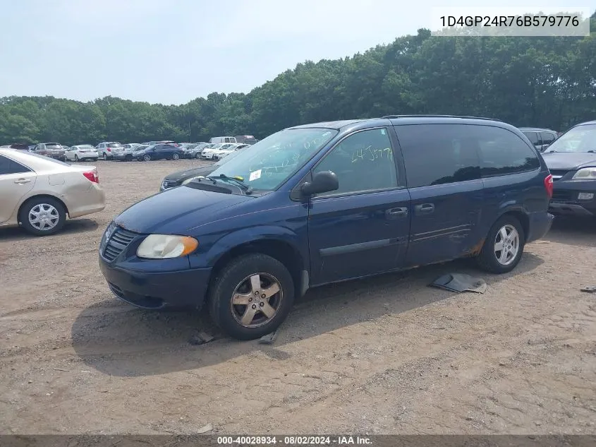 1D4GP24R76B579776 2006 Dodge Grand Caravan Se