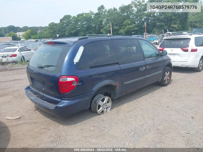 1D4GP24R76B579776 2006 Dodge Grand Caravan Se