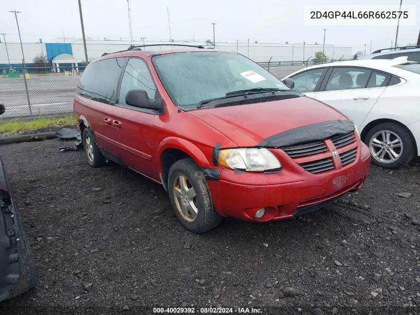 2D4GP44L66R662575 2006 Dodge Grand Caravan Sxt