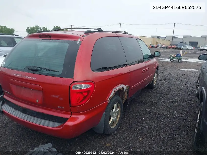 2D4GP44L66R662575 2006 Dodge Grand Caravan Sxt