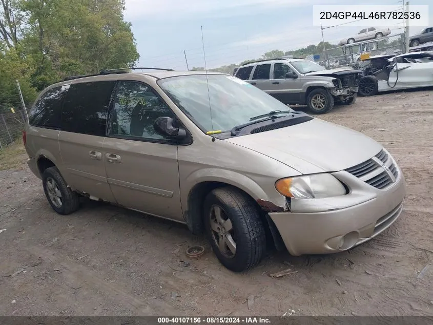 2006 Dodge Grand Caravan Sxt VIN: 2D4GP44L46R782536 Lot: 40107156