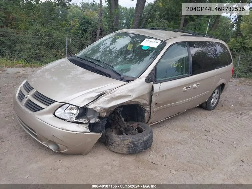 2006 Dodge Grand Caravan Sxt VIN: 2D4GP44L46R782536 Lot: 40107156