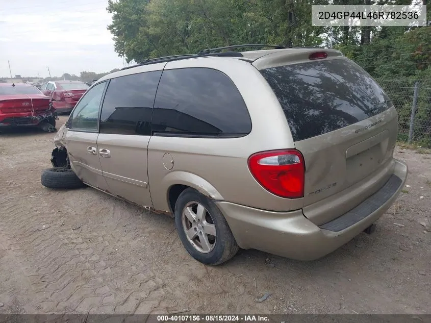 2006 Dodge Grand Caravan Sxt VIN: 2D4GP44L46R782536 Lot: 40107156