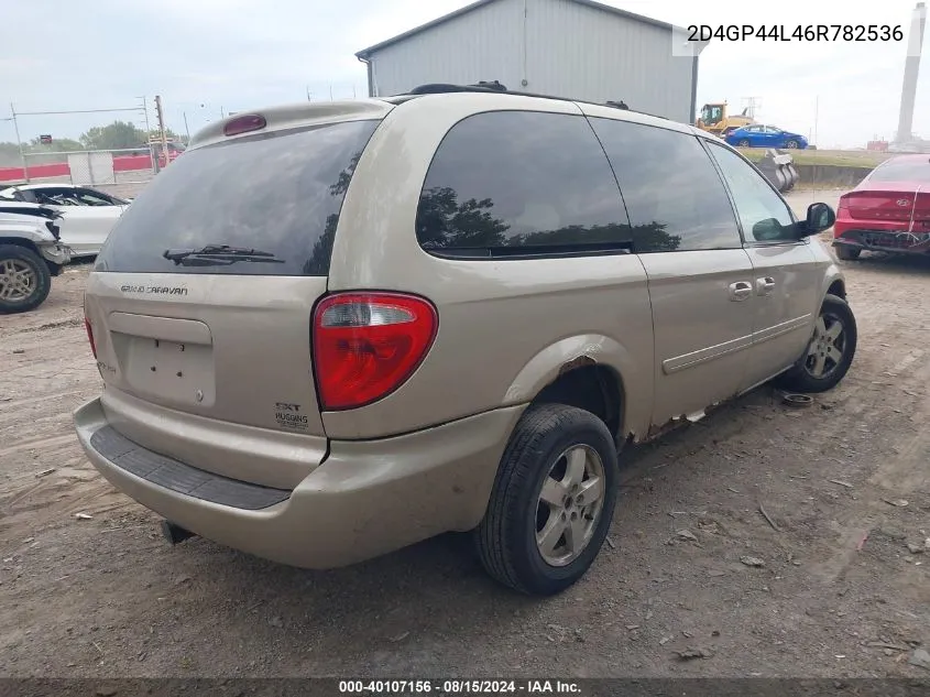 2006 Dodge Grand Caravan Sxt VIN: 2D4GP44L46R782536 Lot: 40107156