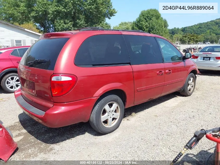 2006 Dodge Grand Caravan Sxt VIN: 2D4GP44L96R889064 Lot: 40155122