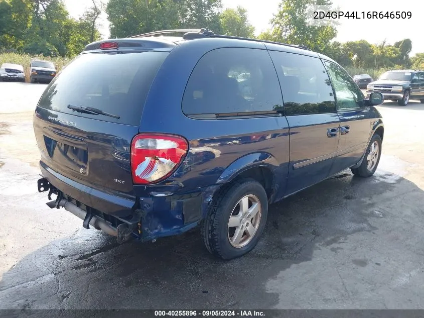 2006 Dodge Grand Caravan Sxt VIN: 2D4GP44L16R646509 Lot: 40255896