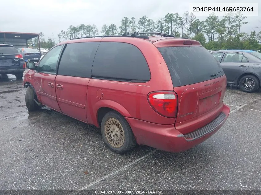 2006 Dodge Grand Caravan Sxt VIN: 2D4GP44L46R683764 Lot: 40297099