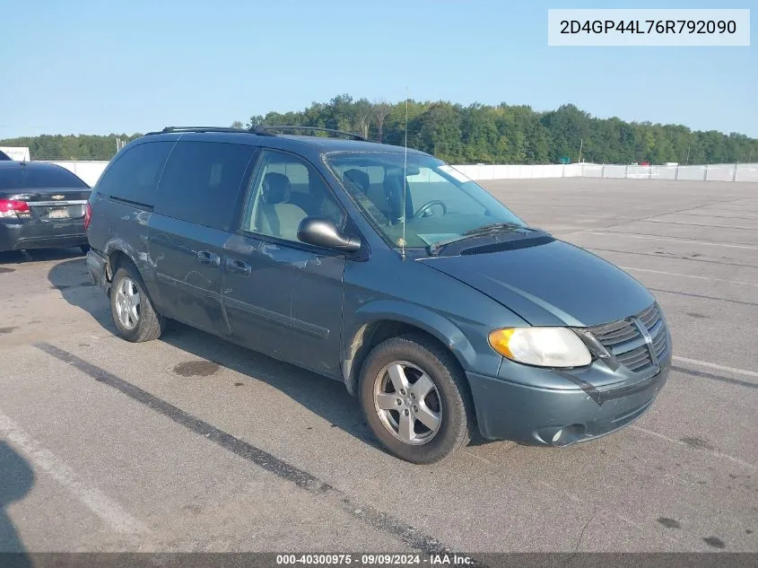 2D4GP44L76R792090 2006 Dodge Grand Caravan Sxt