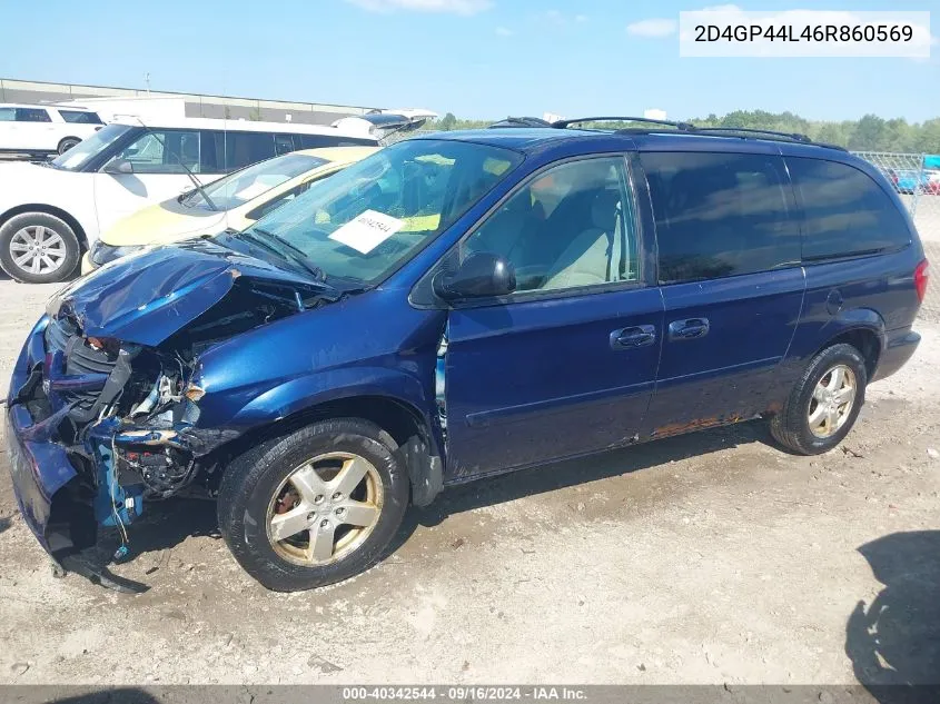 2006 Dodge Grand Caravan Sxt VIN: 2D4GP44L46R860569 Lot: 40342544