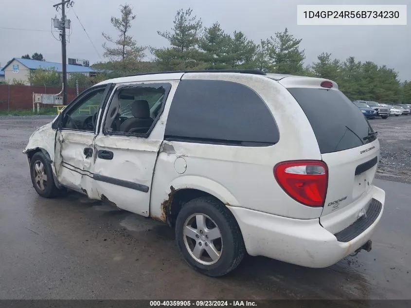 2006 Dodge Grand Caravan Se VIN: 1D4GP24R56B734230 Lot: 40359905