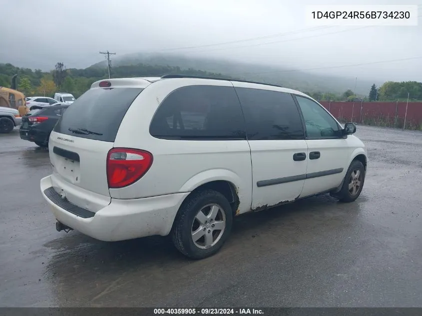 2006 Dodge Grand Caravan Se VIN: 1D4GP24R56B734230 Lot: 40359905