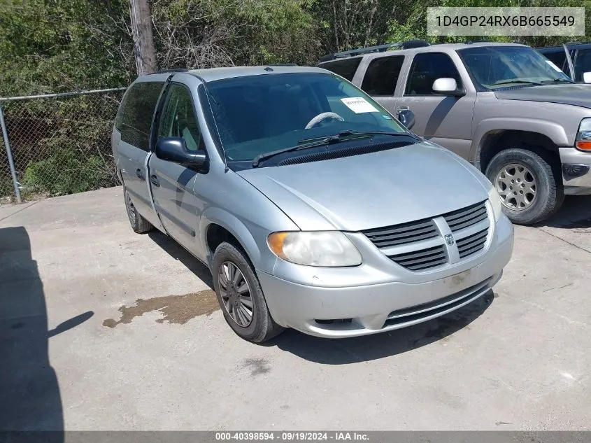 2006 Dodge Grand Caravan Se VIN: 1D4GP24RX6B665549 Lot: 40398594