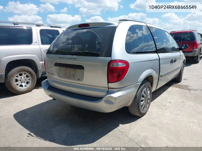 1D4GP24RX6B665549 2006 Dodge Grand Caravan Se