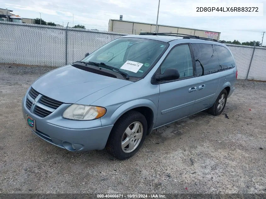 2006 Dodge Grand Caravan Sxt VIN: 2D8GP44LX6R883272 Lot: 40466671