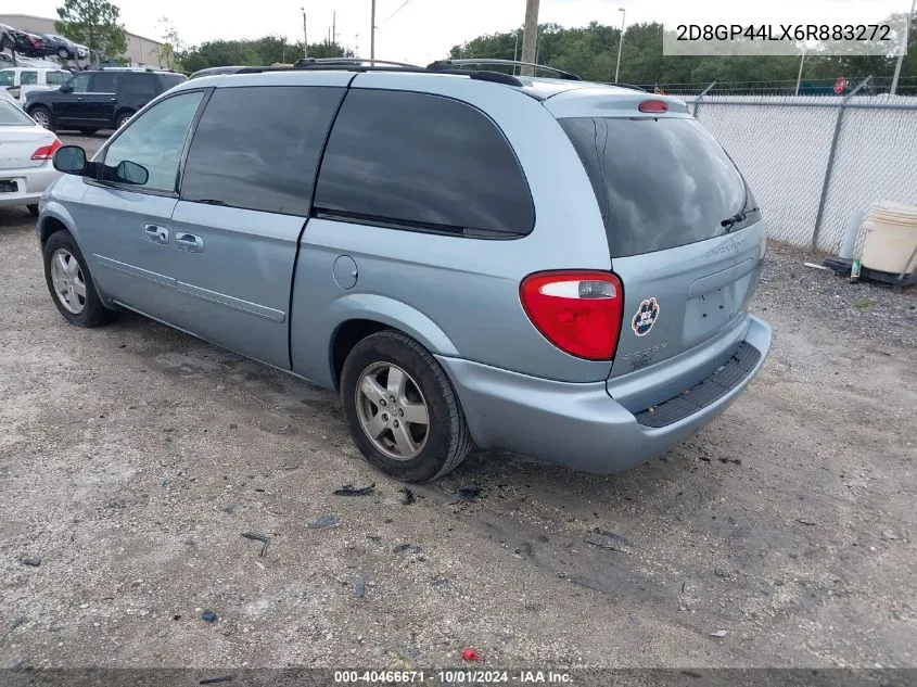 2006 Dodge Grand Caravan Sxt VIN: 2D8GP44LX6R883272 Lot: 40466671