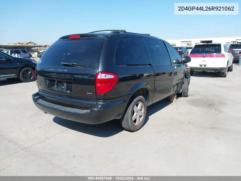 2D4GP44L26R921062 2006 Dodge Grand Caravan Sxt