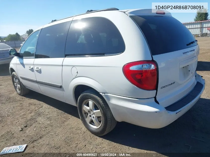 2006 Dodge Grand Caravan VIN: 1D4GP24R86B708091 Lot: 40495627